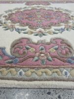 Aubusson 3.6ft x 5.6ft Ivory/Rose 510a - Image 2