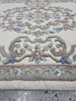 Aubusson 3.6ft x 5.6ft Ivory/Ivory 510a - Image 2