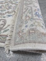 Aubusson 3.6ft x 5.6ft Ivory/Ivory 510a - Image 3