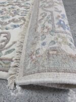 Aubusson 3.6ft x 5.6ft Ivory/Ivory 510a - Image 3