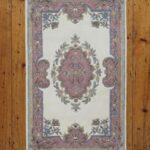 Aubusson 3.6ft x 5.6ft Ivory/Rose 510a